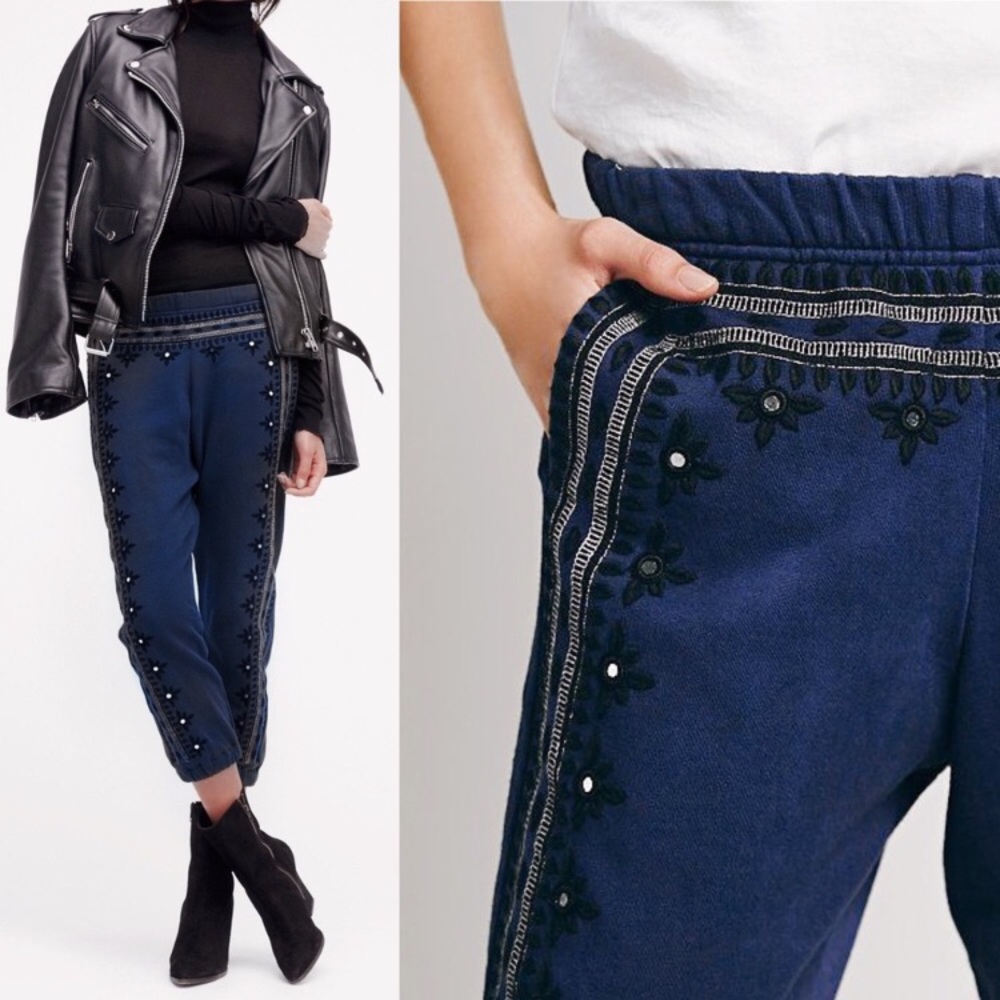 Set of 2 free people three wishes sweatpants